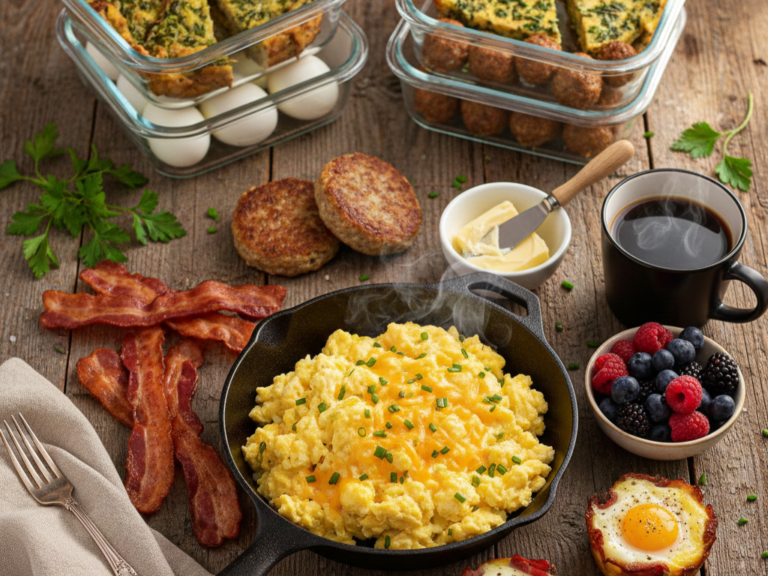 20+ Easy Zero Carb Meal Prep Breakfast Ideas with Full Recipes