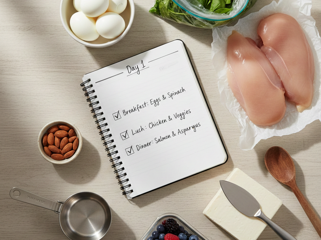 30 Day Easy, Low Carb, High Protein Meal Plan