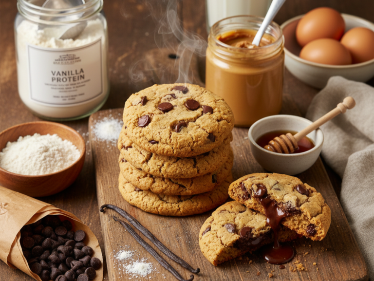 High Protein Chocolate Chip Cookies