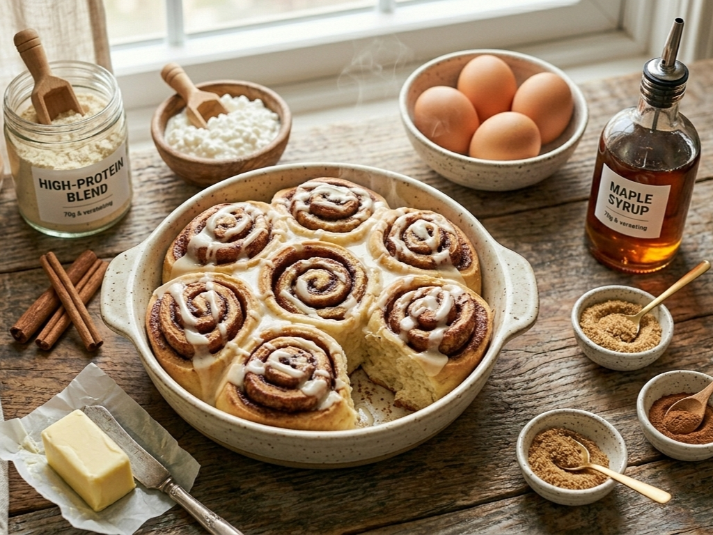 How To Make High Protein Cinnamon Rolls