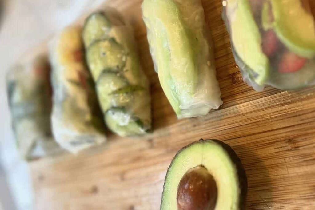 Avocado Rice Paper Rolls