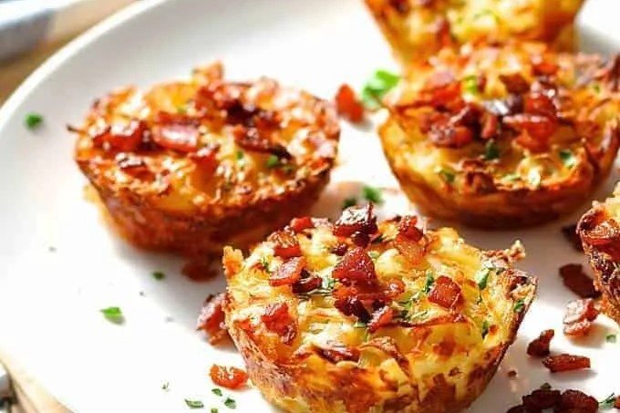Bacon Egg Cheese Hashbrown Muffins