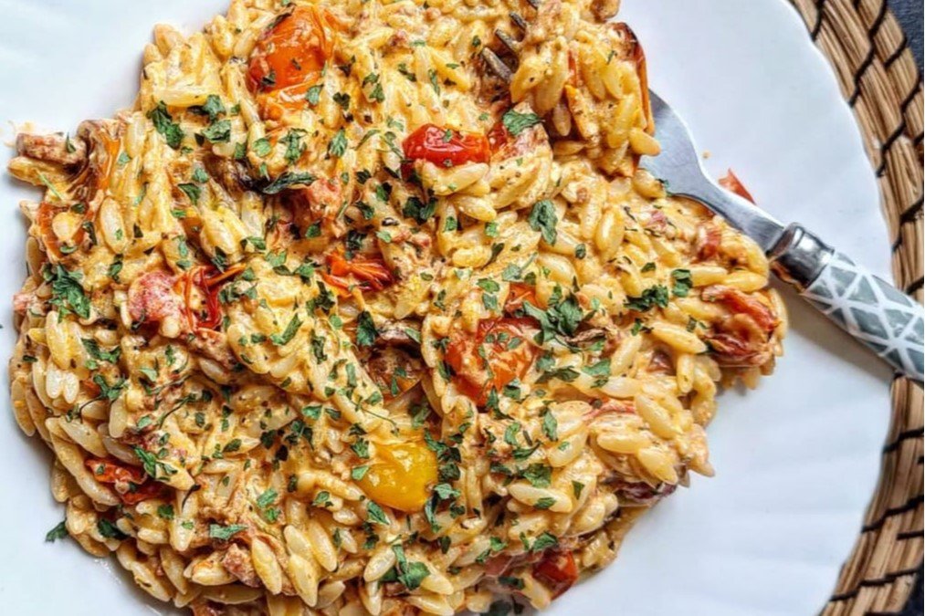 Baked Feta and Tomato Rice