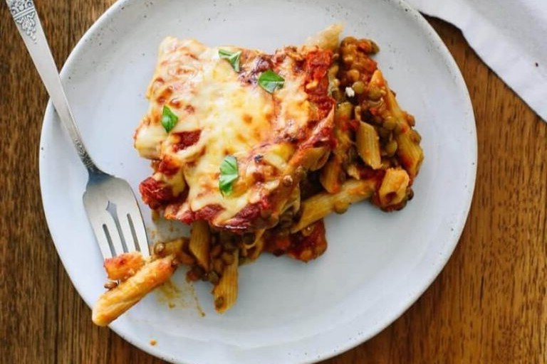 Baked Ziti with Ricotta and Spinach