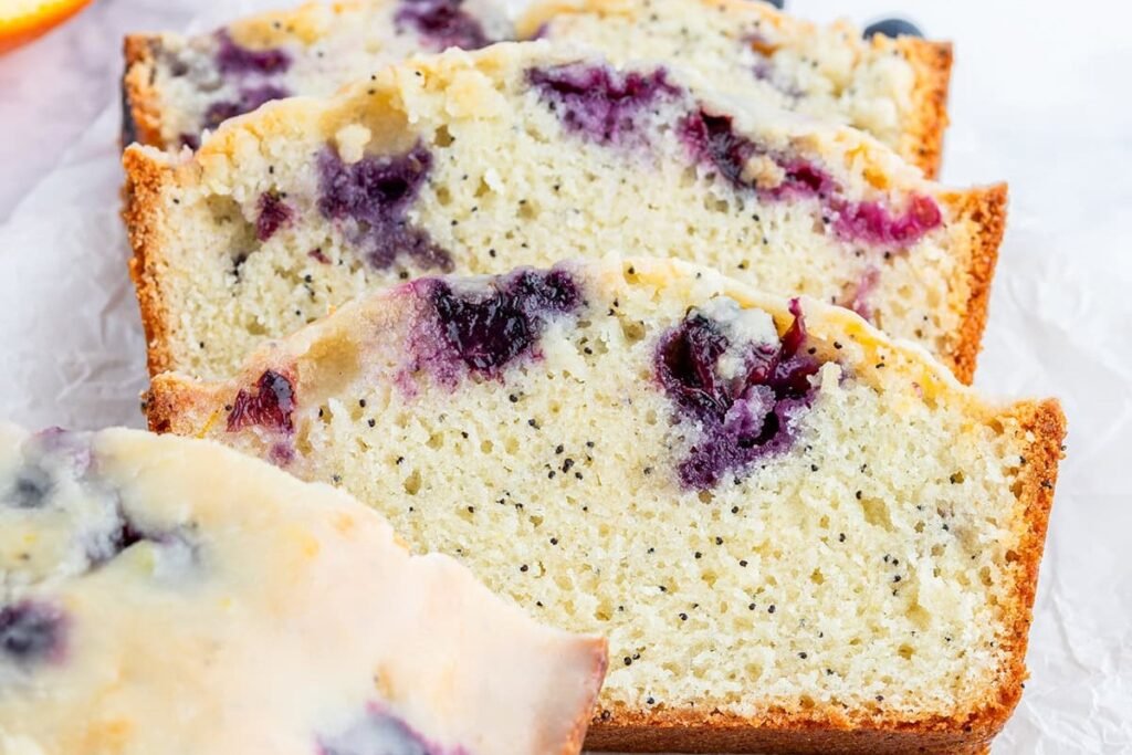 Blueberry Lemon Poppy Seed Bread