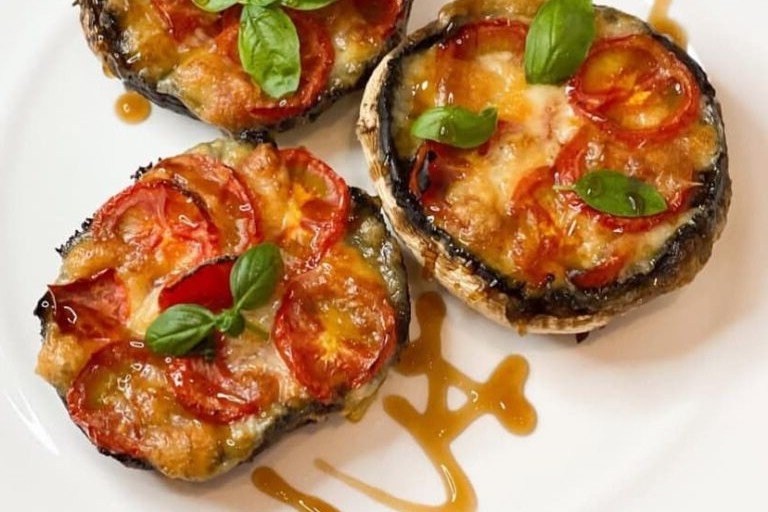 Caprese Stuffed Portobello Mushrooms