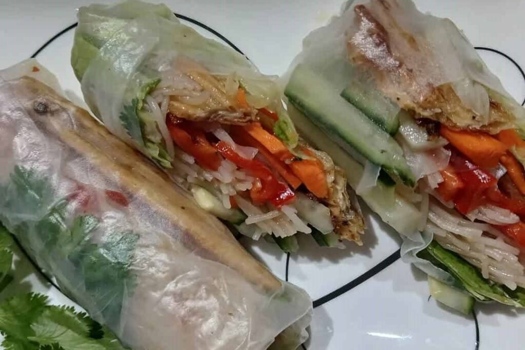 Gluten Free Rice Paper Spring Rolls