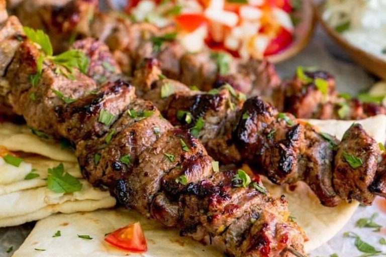Greek Style Lamb Kebabs