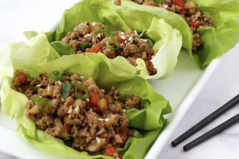Korean Inspired Beef Lettuce Cups