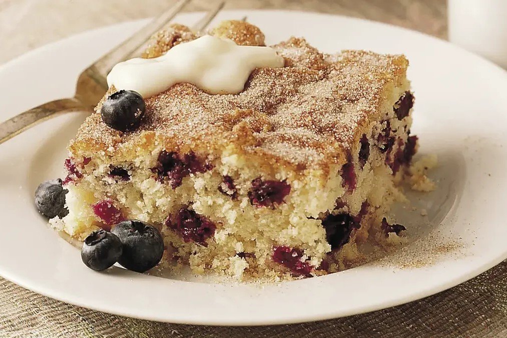 Make Ahead Blueberry Brunch Cake