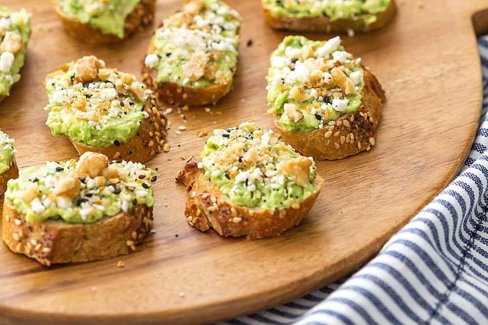 Mini Avocado Toast Bites