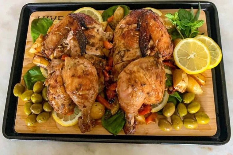 Moroccan Inspired Chicken Plate
