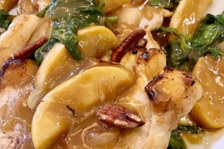Pork Chops with Apple Compote