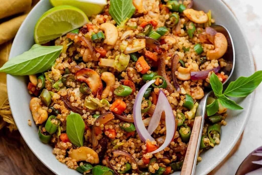 Rice Cooker Quinoa and Veggies