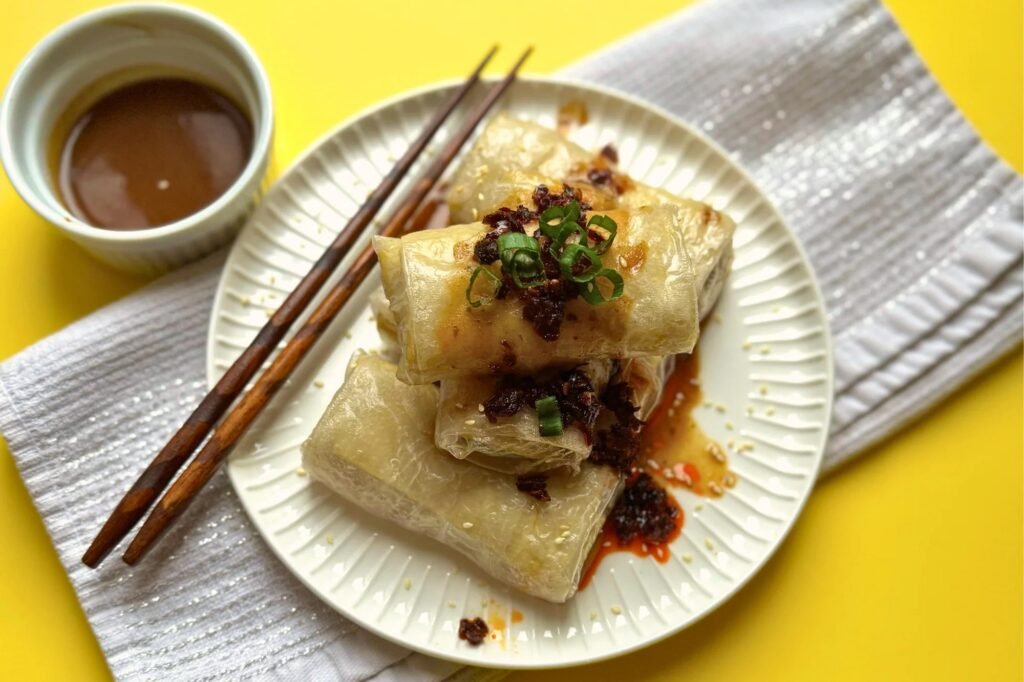 Rice Paper Lasagna Rolls