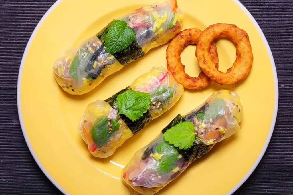 Rice Paper Pizza Rolls