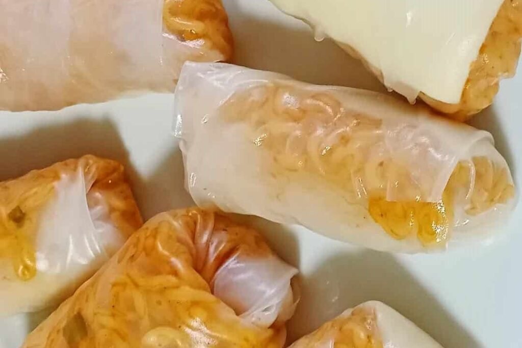 Rice Paper Ramen Dumplings
