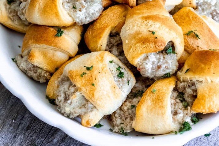 Sausage and Cream Cheese Crescent Rolls