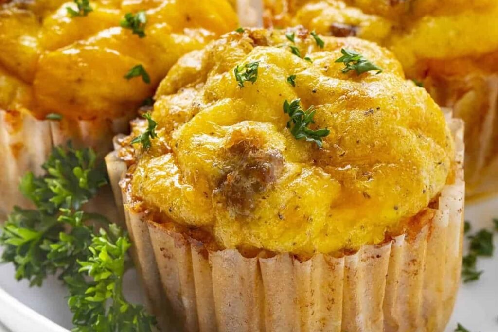 Sausage and Egg Breakfast Roll Cups