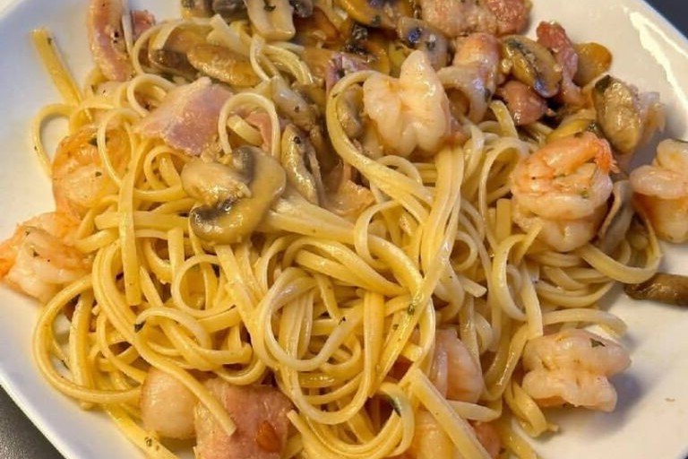 Shrimp Scampi with Linguine