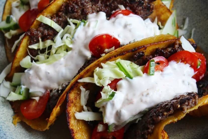 Smash Burger Tacos