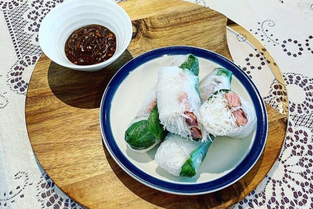 Spam Rice Paper Rolls