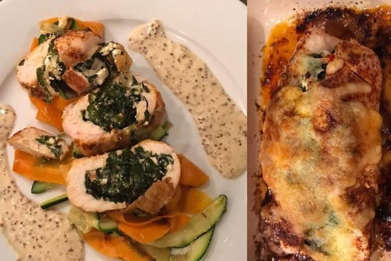 Spinach and Feta Stuffed Chicken