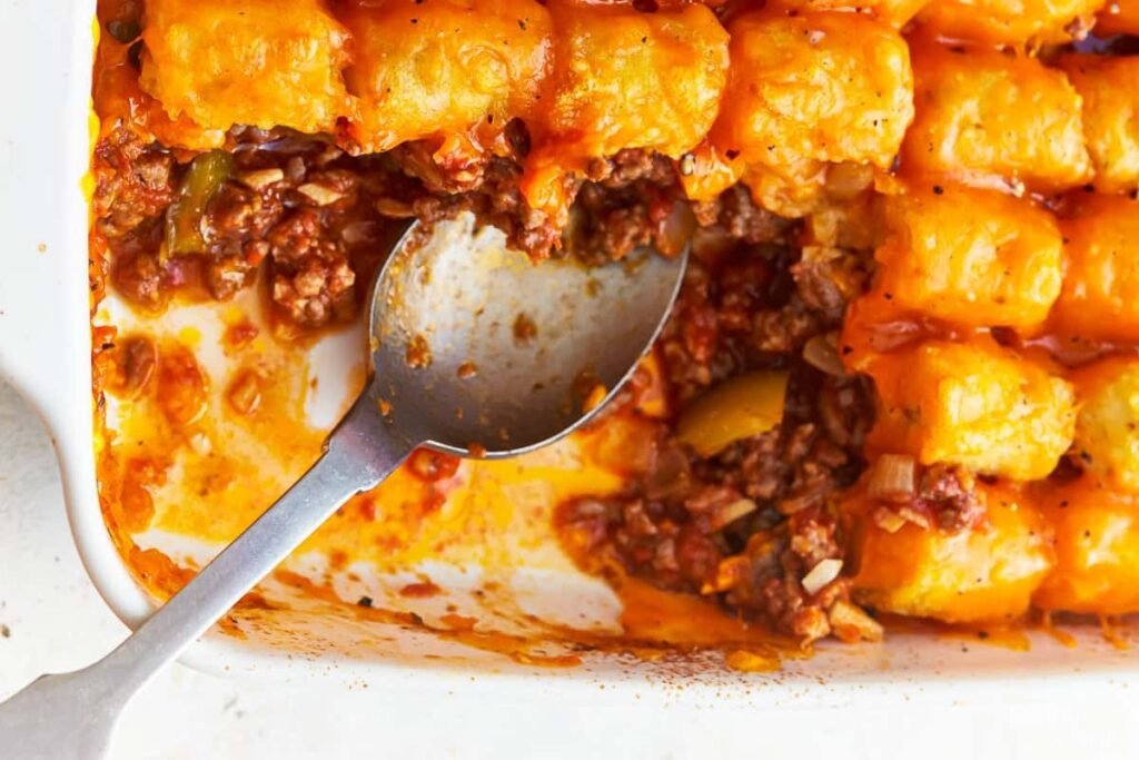 Tatertot Casserole with Beef