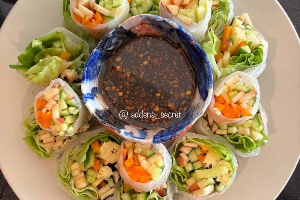 Vegetarian Fried Rice Paper Rolls