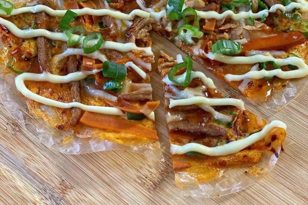 Vietnamese Pizza Rice Paper