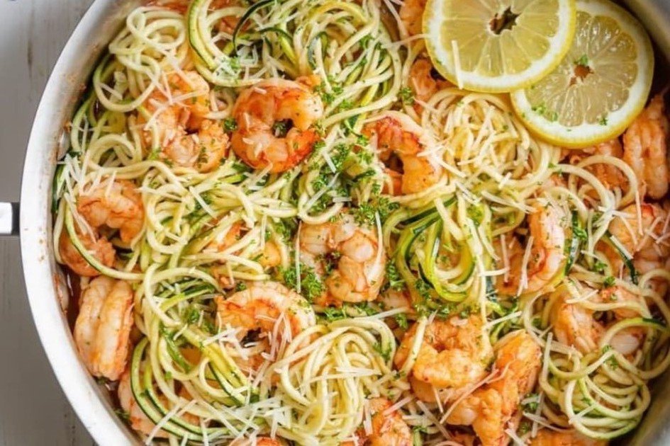 Zucchini Noodle Seafood Delight