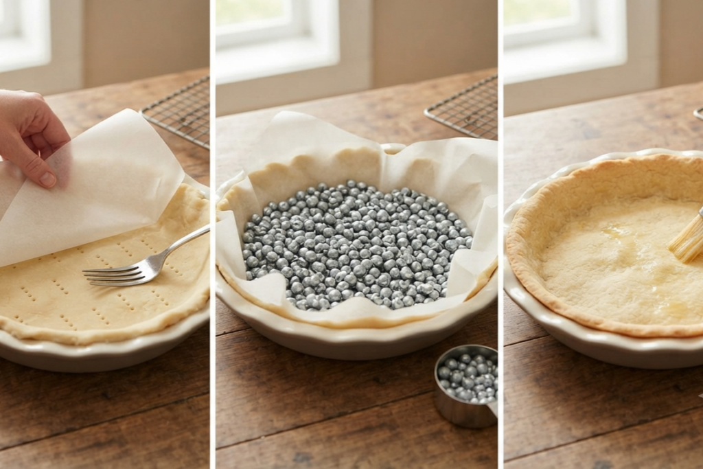6. Blind Bake the Crust
