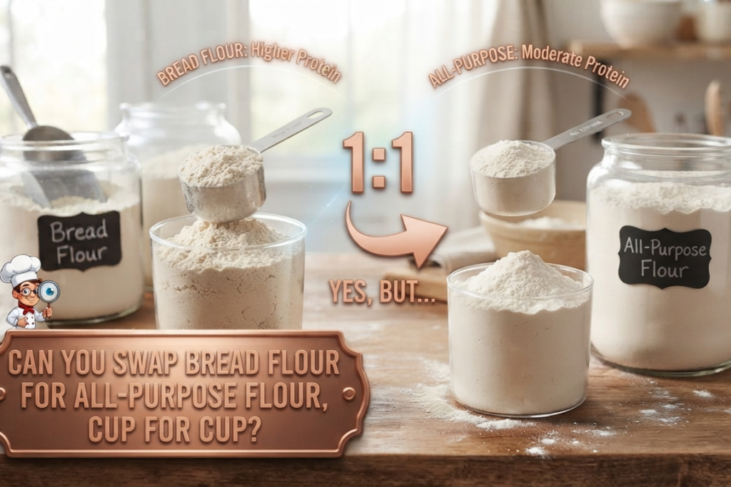 Can You Swap Bread Flour for All-Purpose Flour, Cup for Cup?