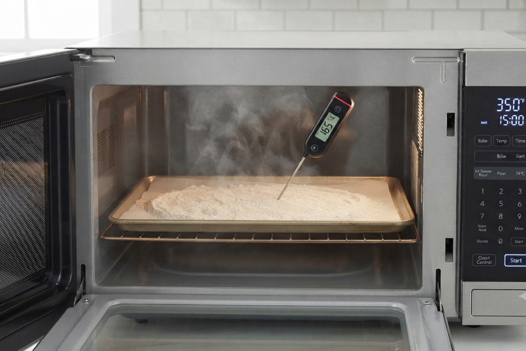 Heat-Treat Flour in the Oven