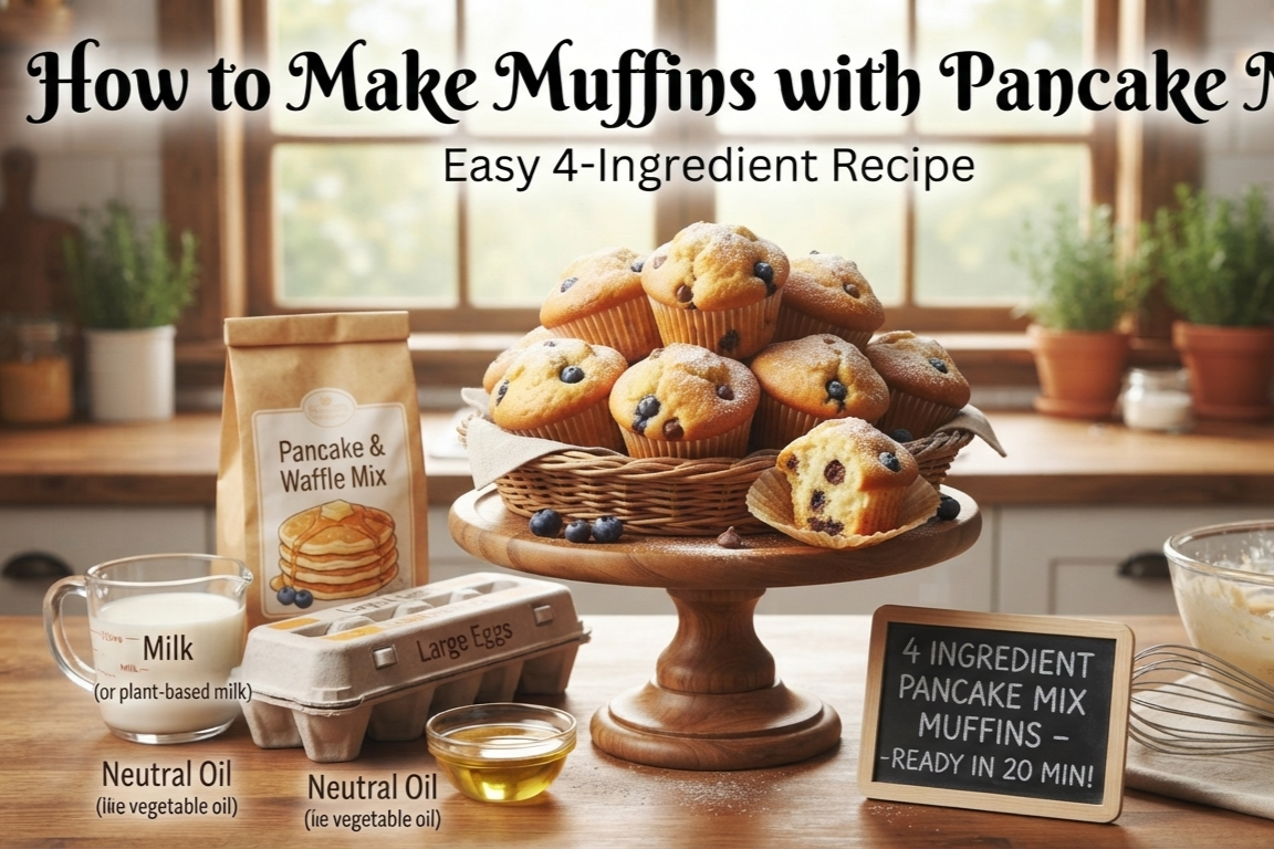 How to Make Muffins with Pancake Mix