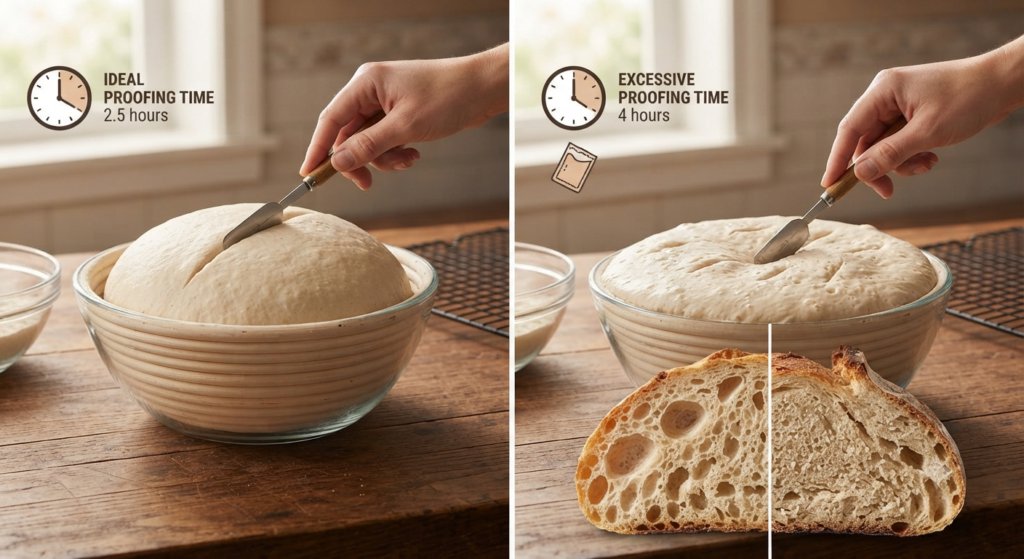 5. Over-Proofing the Dough