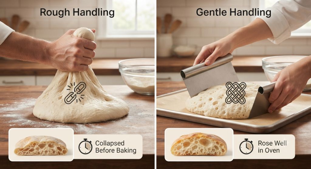 6. Rough Handling of the Dough