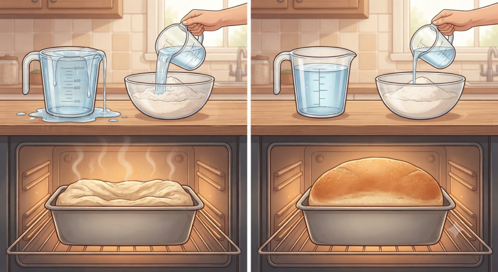 1. Too Much Water in the Dough
