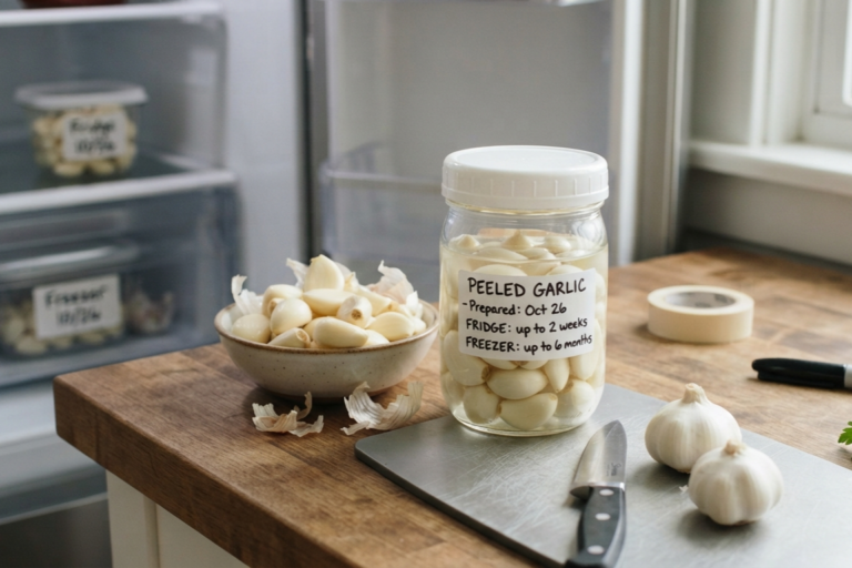 how-to-store-peeled-garlic