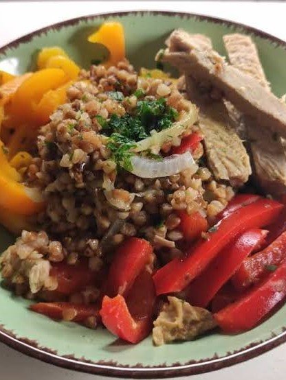 1. Buckwheat Chicken Bowl