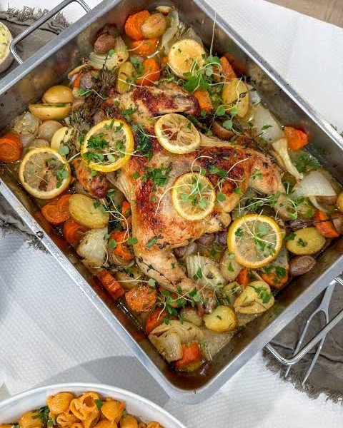 1. One-Pan Lemon Herb Chicken
