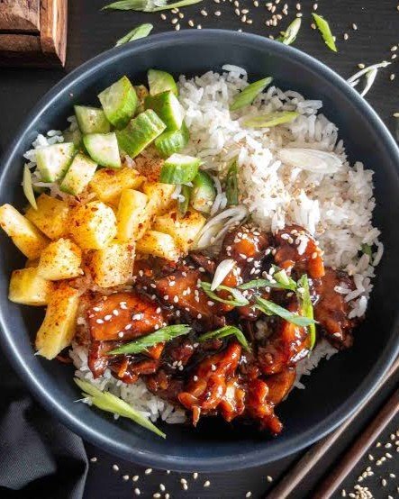 1. Teriyaki Chicken Rice Bowl