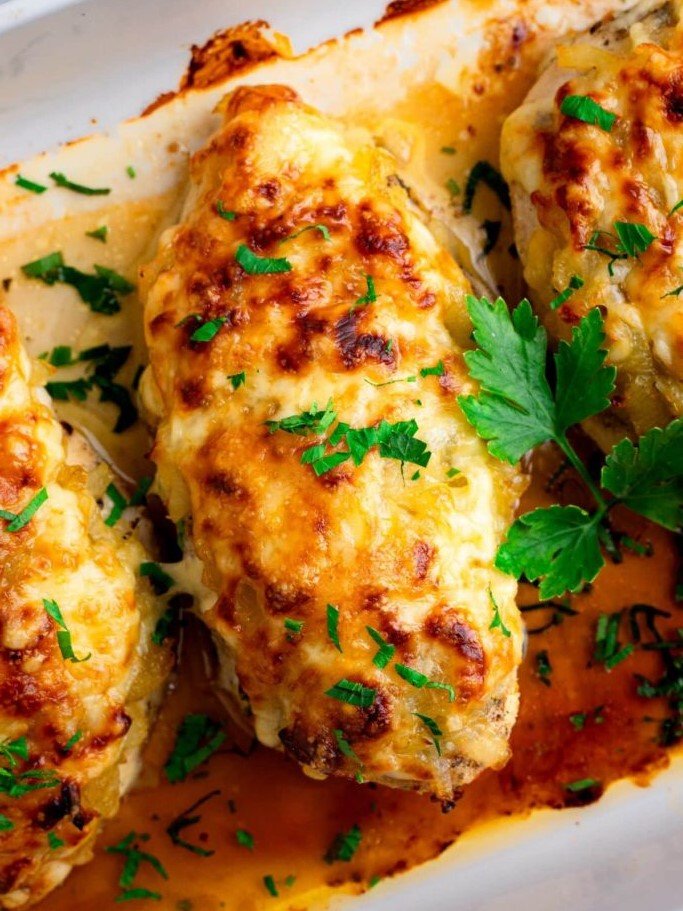 10. Cheesy French Onion Chicken
