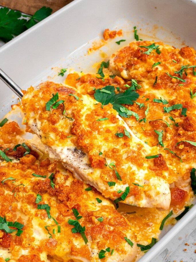 12. Baked Caesar Chicken