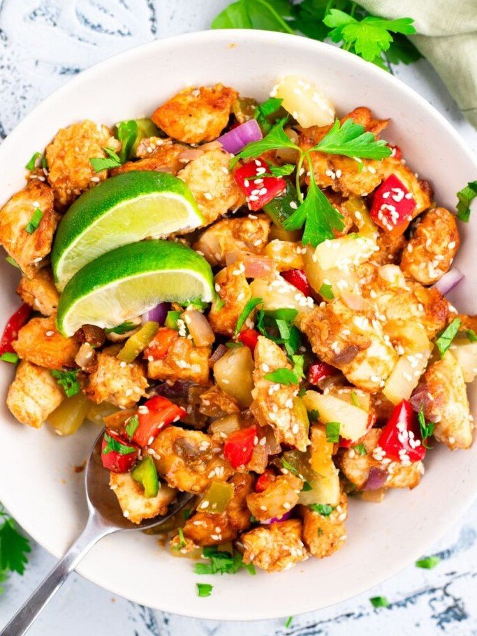 13. Hawaiian Chicken Sheet Pan