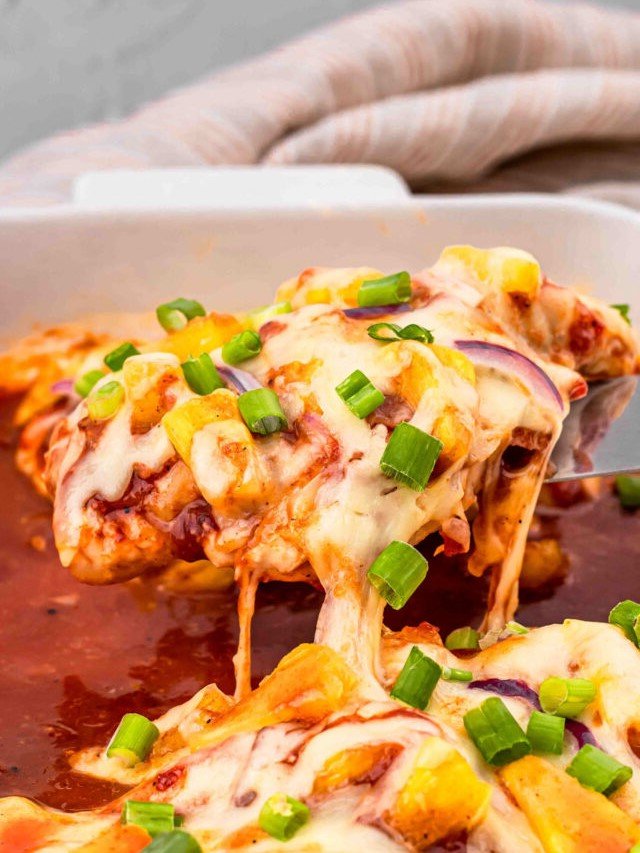 21. Pineapple BBQ Chicken with Bacon