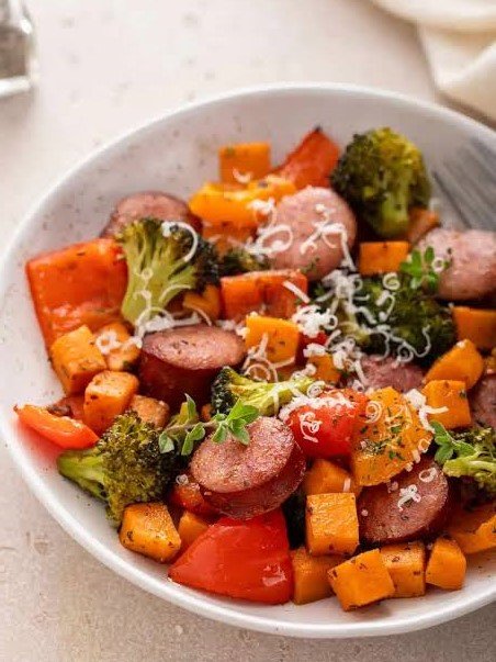 3. One-Pan Sausage and Veggies