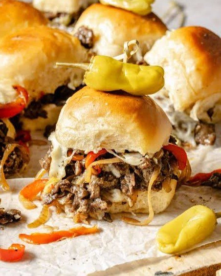 3. Philly Cheesesteak Sliders