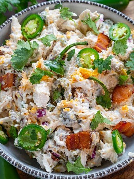 4. Buffalo Jalapeño Chicken Salad