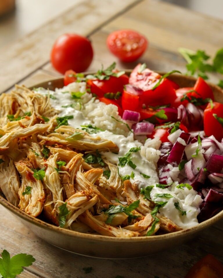 8. Crockpot Chicken Shawarma Bowl